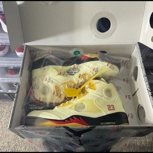 Off white Jordan 5s